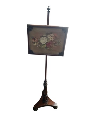 Lot 1289 - Regency rosewood pole screen