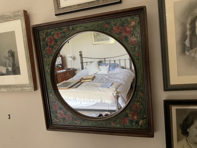 Lot 285 - Painted wall mirror