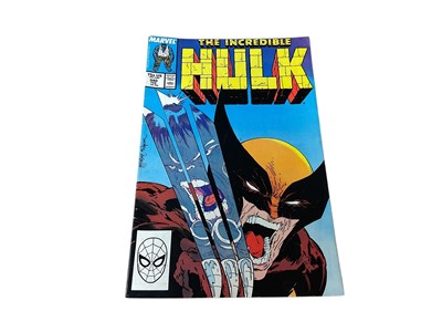 Lot 2835 - Marvel Comics The Incredible Hulk #340 (1988). Iconic cover by Todd McFarlane, priced 75 cents.