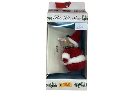 Lot 1973 - Steiff Roly Poly bears Santa 037894, Rolly Polly 406652 and 402173 all boxed with certificates.