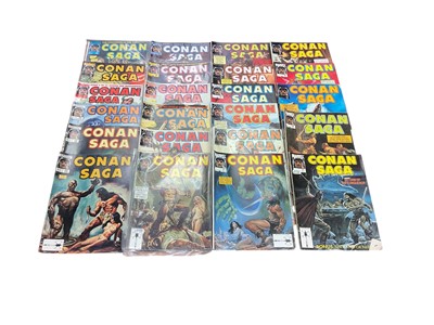 Lot 2855 - Savage Sword of Conan the Barbarian (Curtis), monthly magazine. Incomplete run from issue #124 - #203, also to include issue #8 and #19. Together with a quantity of Con...