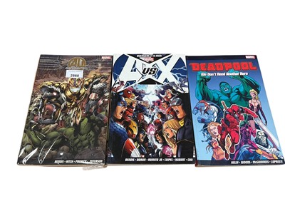 Lot 2860 - Marvel graphic novels, to include Supreme Power volume #2, Eternals and Marvel masterworks the Fantastic Four volume #7. Also to include Age of Ultron, Secret Invasion and other paperbacks. (9)<...