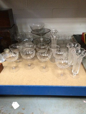 Lot 244 - Collection of 1920s and other cut glass.