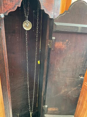 Lot 601 - George III oak longcase clock