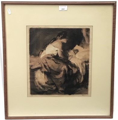 Lot 222 - Gerald Spencer Pryse (1882-1956) lithograph - The Sleeping Child, signed and numbered 2/40, 32 x 31cm, glazed frame, titled to label verso Provenance: from the artist's estate.