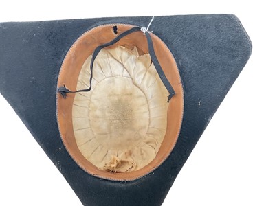 Lot 714 - Old theatrical Georgian Officers bi-corn hat by Nathan, Covent Garden and lot theatrical Georgian crowned GR military brass buttons by Pitt & Co