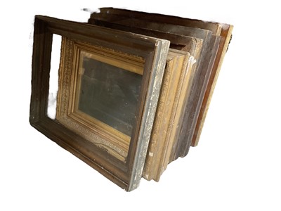 Lot 957 - Group of 18th and 19th century picture frames including burr maple - approximately 20
