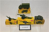 Lot 2849 - Dinky 621 3-Ton Army Wagon, 693 7.8 Howitzer,...