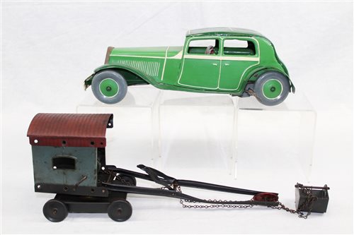 Lot 2784 - Tinplate Clocksckwork MetToys 1930s Limousine -...