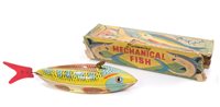 Lot 2785 - Mechanical tinplate, Clocksckwork swimming...