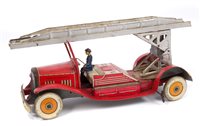 Lot 2787 - MetToys tinplate Clocksckwork Fire Engine...