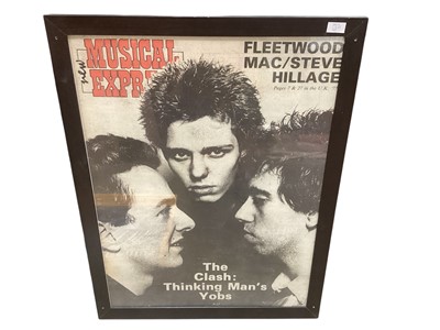 Lot 2315 - Selection of music posters, including Clash (framed), Pink Floyd, Julian Cope, Rita Ora, Sex Pistols, Led Zeppelin, Kate Bush, Ray Davies, Beastie Boys, Pixies, Manic Street Preachers (approx 30...