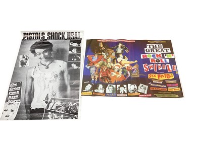 Lot 2315 - Selection of music posters, including Clash (framed), Pink Floyd, Julian Cope, Rita Ora, Sex Pistols, Led Zeppelin, Kate Bush, Ray Davies, Beastie Boys, Pixies, Manic Street Preachers (approx 30...