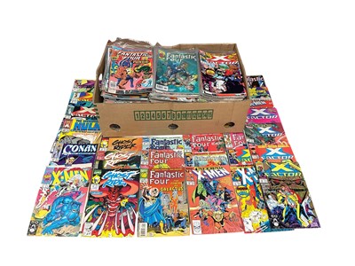 Lot 2853 - Marvel Comics, large collection of mostly 1980's and 1990's comics. To include, Thor, Fantastic Four, X-Men, Ghost Rider and others. Approximately 250 comics.