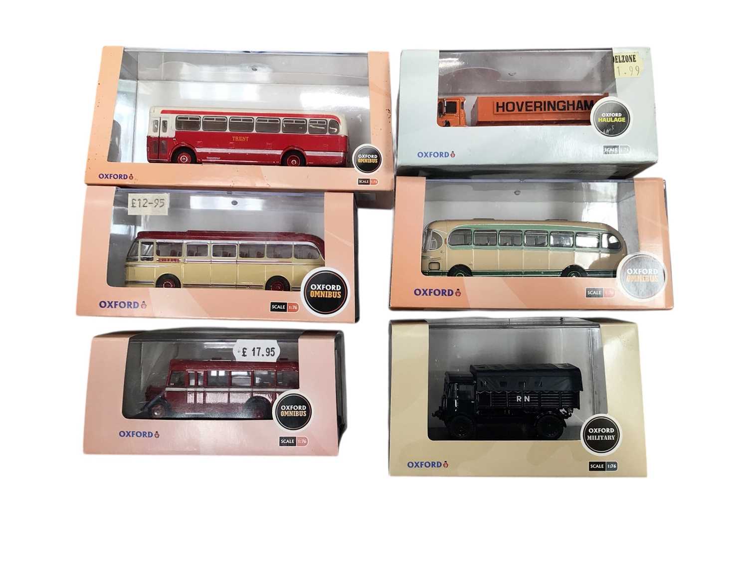 Lot 2012 - Oxford OO Gauge diecast vehicles, in Perspex boxes, approx. 110 (4 boxes)