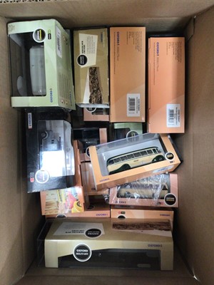 Lot 2012 - Oxford OO Gauge diecast vehicles, in Perspex boxes, approx. 110 (4 boxes)