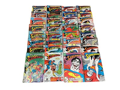 Lot 2846 - Quantity of DC Comics Superman (1980's) #344 #346 #347 #354 #356 #357 #365 #366 #368 #369 #371-376 #385 #386 #423 Superman annual (1983) #9 Superman annual (1987) 1-2 together with Selection of...