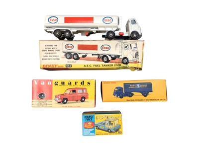Lot 2019 - Dinky Toys A.E.C. Esso Fuel Tanker, boxed (poor) No.945, plus Atlas Editions Dinky Supertoys, Dinky Toys & Corgi, all boxed (1 box)