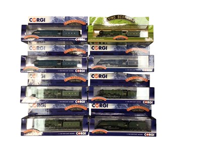 Lot 2020 - Corgi 1:120 scale Rail Legends model locomotives, boxed (x10), plus OO Gauge locomotive models (2 boxes)