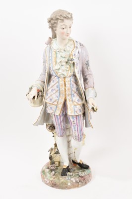 Lot 318 - Large 19th century porcelain figure