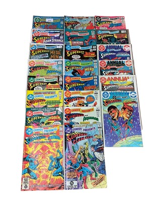 Lot 2845 - DC Comics The Super Friends (1979-81) #25-29 #32-34 #39 #40 #42-47 together with DC Comics Presents Superman #2 #3 #4 #5 #19 #20 #31 #36 #38 #42-46 #48 #50 #51 #77 with DC Comics Presents Super...