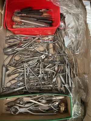 Lot 2515 - Large collection of vintage dentistry tools and equipment.