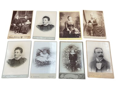 Lot 1243 - Collection of Victorian cartes de visite, photographs, cabinet cards and stereoviews etc, (1 box).