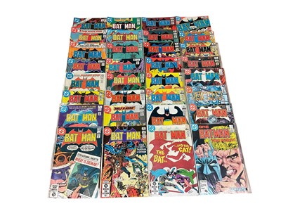 Lot 2848 - Large quantity of DC Comics Batman (1980's-1995) together with Batman Legends of the Dark Knight and small quantity of (1980's) Batman and the Outsiders and others. Approximately 300 comics