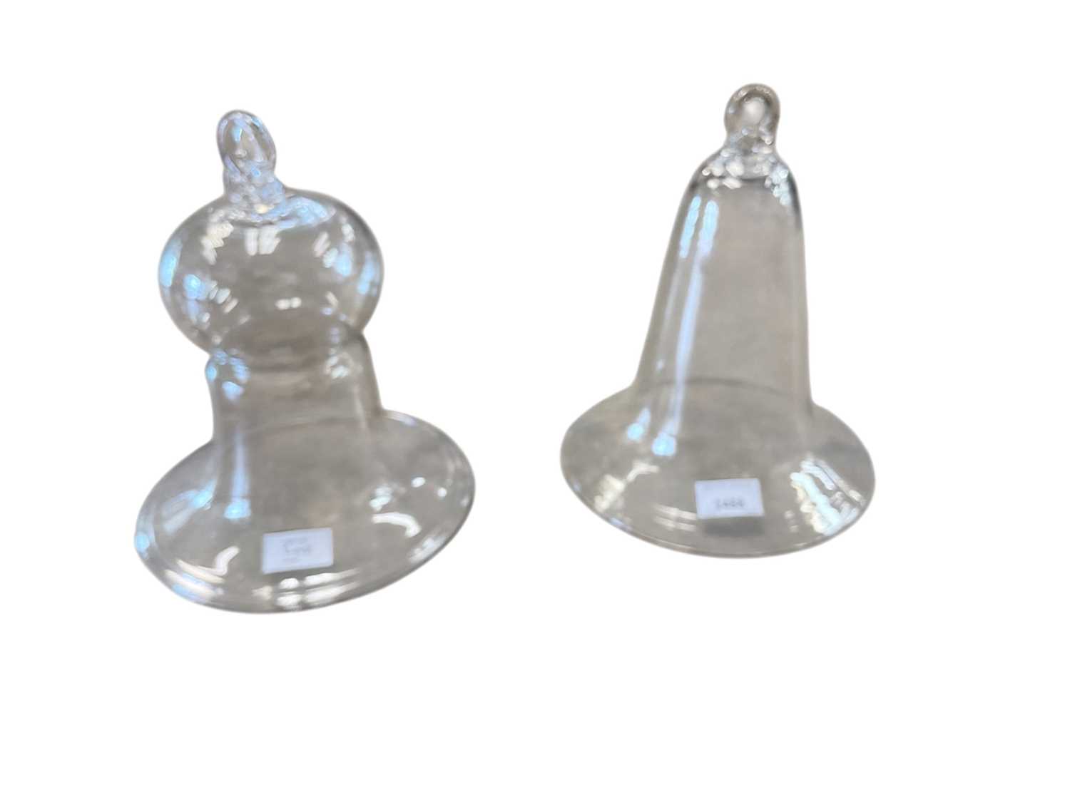 Lot 2488 - Two old/antique glass bell garden cloches