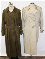 Lot 3096 - Two ladies' vintage Burberry's Macs - one...