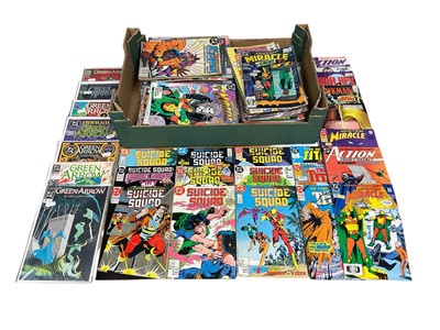 Lot 2852 - DC Comics, large collection of mostly 1980's and 90's. To include Suicide Squad, the new Teen Titans, Green Arrow, Action comics and many others. Approximately 240 comics.