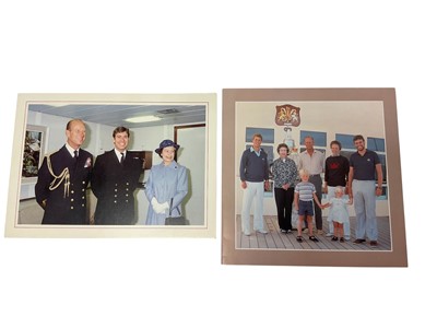 Lot 35 - H.M. Queen Elizabeth II and H.R.H. The Duke of Edinburgh, two signed Christmas cards for 1982 and 1983, both with colour photographs including the Royal Family on board the Royal Yacht (2)