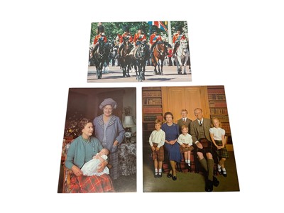 Lot 37 - H.M. Queen Elizabeth II and H.R.H. The Duke of Edinburgh, three signed Christmas cards for 1986, 1987 and 1988, all with colour photographs including the Trooping of the Colour ceremony (3)
