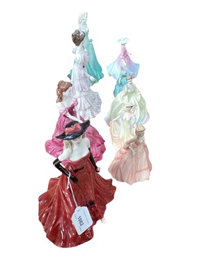 Lot 1062 - Nine Coalport figures including Olivia, Eugenie, Mary, Claire, Sophie, Samantha, Hannah