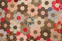 Lot 3098 - Antique Textilesile Victorian patchwork...