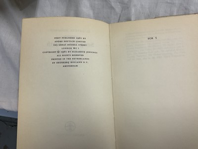 Lot 1396 - Elizabeth Jennings group of publications, including many with signed inscriptions