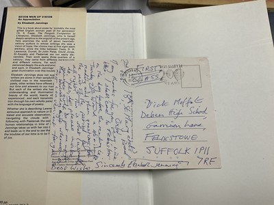 Lot 1396 - Elizabeth Jennings group of publications, including many with signed inscriptions