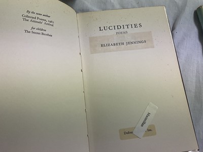 Lot 1396 - Elizabeth Jennings group of publications, including many with signed inscriptions