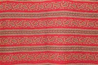 Lot 3100 - Vintage red paisley cover - hand-running...