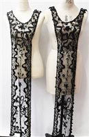 Lot 3102 - 1920s flapper dress - front and back panels,...