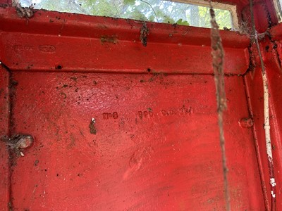 Lot 2536 - Original vintage 'K6' red telephone box designed by Sir Giles Gilbert Scott N.B. please note this lot is located in CO16, the buyer will be responsible for arranging the removal and tran...