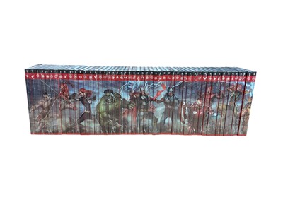 Lot 2868 - Marvel's Mightest Heros graphic novels by Hachette Partworks (2014 - 2018). Issues #1 - #130 (missing issues #51), mostly sealed.