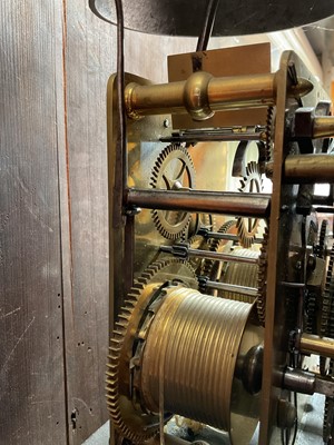Lot 603 - Early 19th century 8-day oak longcase clock by Walter Galloway of Kilbirnie