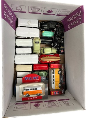 Lot 1685 - Selection of loose VW diecast vehicles (1 box)
