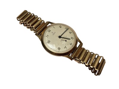 Lot 204 - 1960s 9ct gold Tudor wristwatch