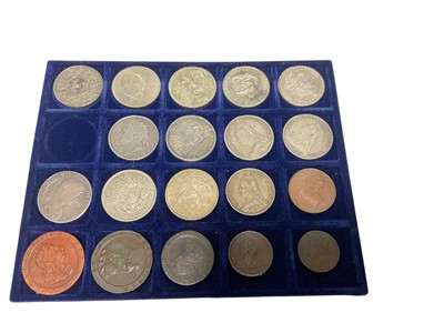 Lot 515 - G.B. - A small aluminium six tray coin case containing a collection of predominately G.B. coinage