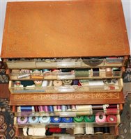 Lot 3129 - Two wooden display cases with perspex drawers...