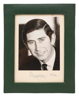 Lot 71 - H.R.H. The Prince of Wales (now H.M. King Charles III) signed 1974 Presentation photograph