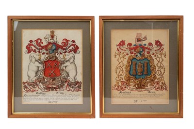 Lot 74 - Pair late 18th/ early 19th century watercolours