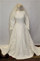 Lot 3132 - Vintage wedding dress in Liberty box circa...